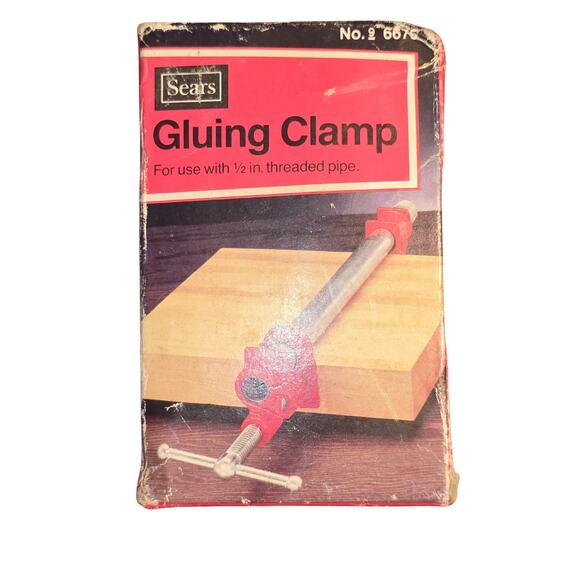 Lot of 2 Sears Gluing Clamp Sets for 1/2" Threaded Pipe - Picture 1 of 4